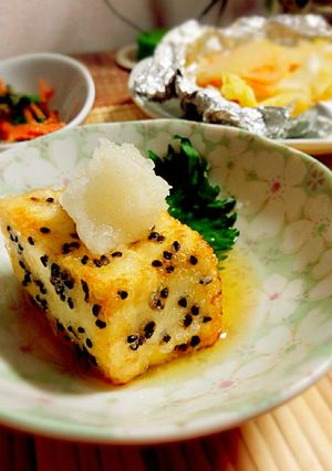 ごま衣の揚げ焼きだし豆腐-レシピのメイン写真