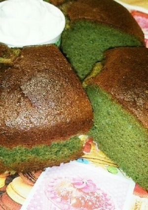 ダイズラボでフワフワ抹茶シフォンケーキ-レシピのメイン写真