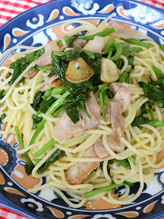 クレソンと豚バラのパスタ-レシピのメイン写真