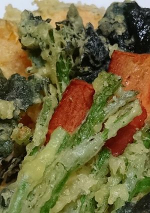 お年寄り絶讚シリーズ❗天ぷら・からし菜❗-レシピのメイン写真