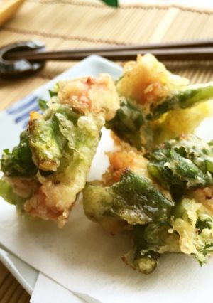 タコと分葱と大葉✿サックリかき揚げ天ぷら-レシピのメイン写真