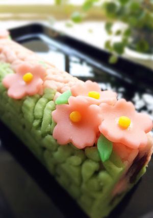 桜のロール和菓子-レシピのメイン写真