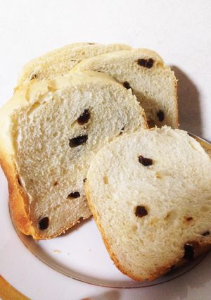 HBで♪レーズン＆ココナッツオイル食パン-レシピのメイン写真