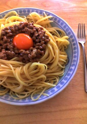 めんつゆと納豆だけパスタ-レシピのメイン写真