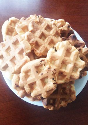 バターなしでサクサクワッフルクッキー♡-レシピのメイン写真