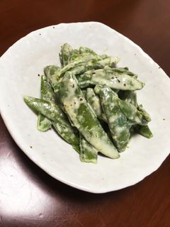 スナップえんどうの辛子和え-レシピのメイン写真