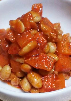 大豆とニンジンと鶏肉のトマト煮-レシピのメイン写真