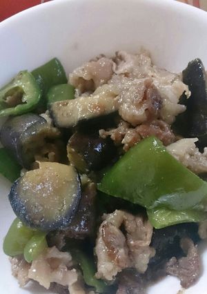 ずぼら管理栄養士なすとピーマン味噌炒め-レシピのメイン写真