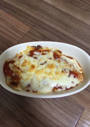 簡単！餃子のミートソースグラタン-レシピのメイン写真