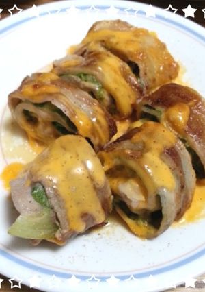 子どもも美味しい！サラダ菜の肉巻き-レシピのメイン写真