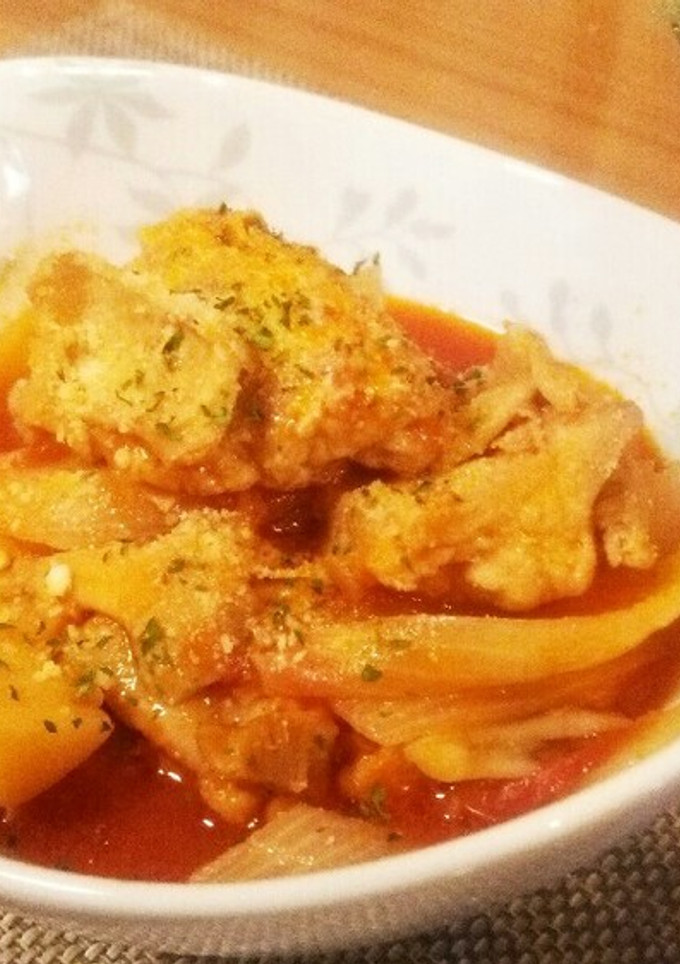 鶏肉と筍のトマト煮-レシピのメイン写真