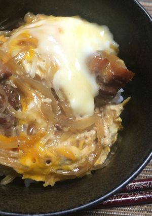簡単！レンジで4分☆焼き鳥缶の親子丼☆-レシピのメイン写真