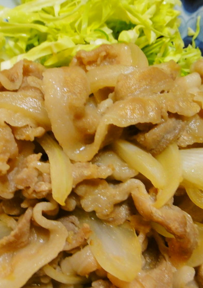 豚バラと玉ねぎのしょうが焼き-レシピのメイン写真