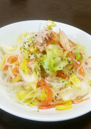 春雨と春キャベツ♡ツナのサラダ-レシピのメイン写真