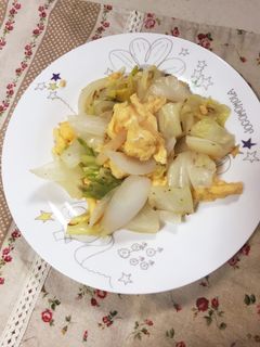春キャベツ、新タマとたまごの春採り炒め-レシピのメイン写真