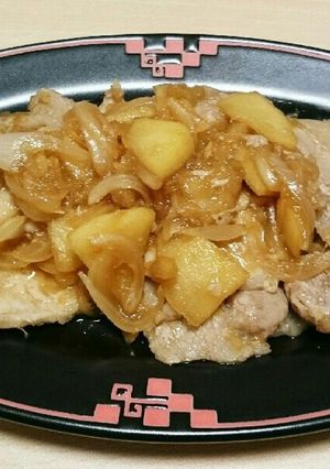 りんご入り豚肉のしょうが焼き-レシピのメイン写真