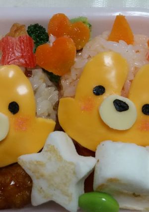 キャラ弁☆チップとデールの保育園お弁当☆-レシピのメイン写真