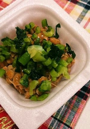 納豆に青菜♬-レシピのメイン写真