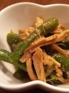 いんげんと鶏ムネ肉の胡麻和え-レシピのメイン写真