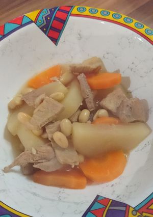 豚と大根と大豆の炒め煮-レシピのメイン写真