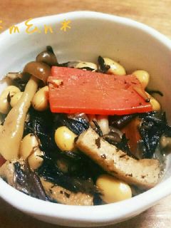 具沢山なヒジキの煮物ヽ(´▽`)/♪-レシピのメイン写真