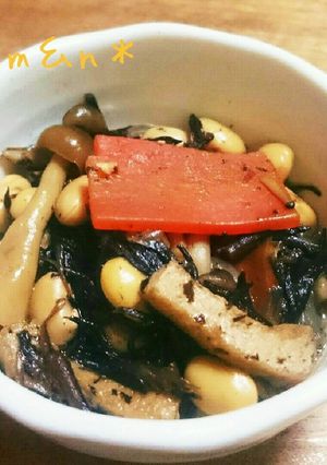 具沢山なヒジキの煮物ヽ(´▽`)/♪-レシピのメイン写真