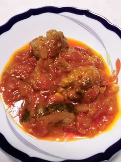 ひき肉団子の椎茸入りトマト煮-レシピのメイン写真