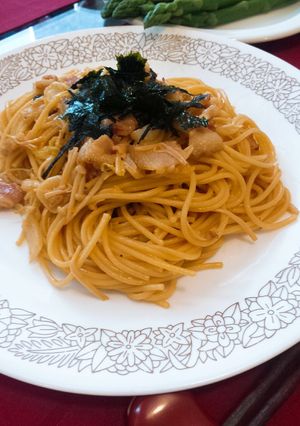 エノキダケの和風カルボナーラ-レシピのメイン写真