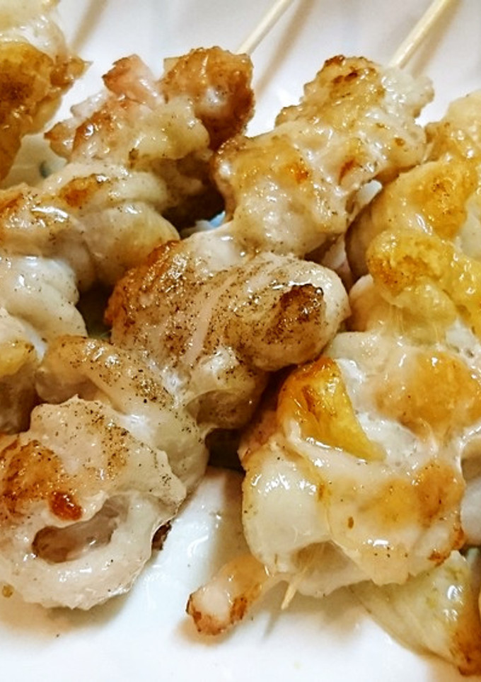 節約★簡単★ジューシー【鶏皮焼き鳥】♪-レシピのメイン写真