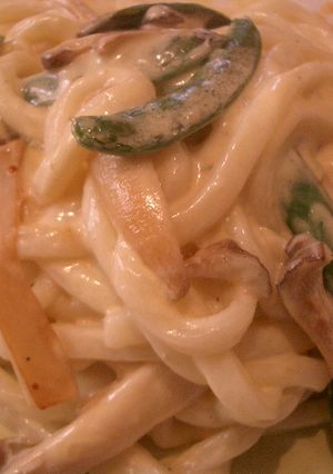 カルボナーラうどん-レシピのメイン写真