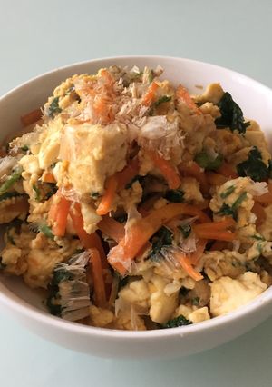 春野菜と豆腐の卵そぼろ煮-レシピのメイン写真