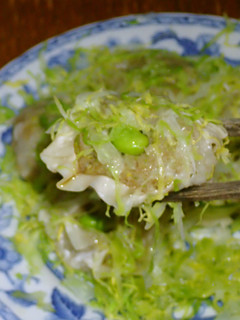 焼売の蒸し方 キャベツと一緒にレンチン法-レシピのメイン写真