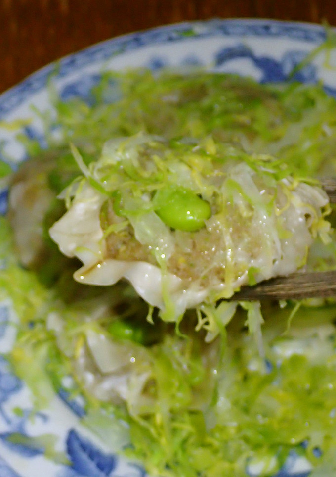 焼売の蒸し方　キャベツと一緒にレンチン法-レシピのメイン写真