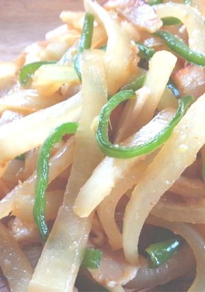 簡単!大根の甘辛しょうが炒め-レシピのメイン写真