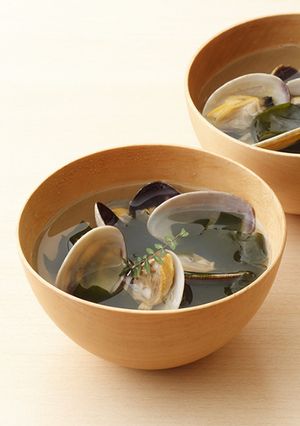 あさりとわかめの汁もの-レシピのメイン写真