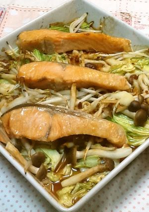 シャケのチャンチャン焼き☆オーブンで簡単-レシピのメイン写真