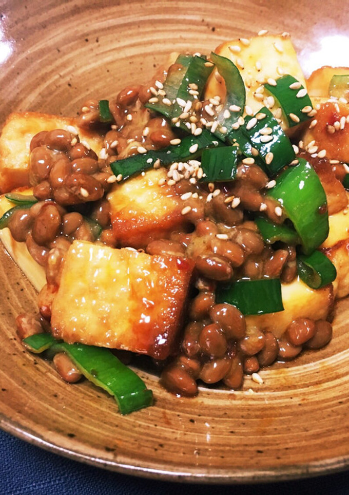 あっという間♡納豆と厚揚げの甘辛炒め-レシピのメイン写真