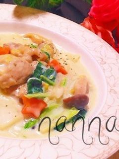 15分で完成♪白菜と鶏肉のクリーム煮♡-レシピのメイン写真