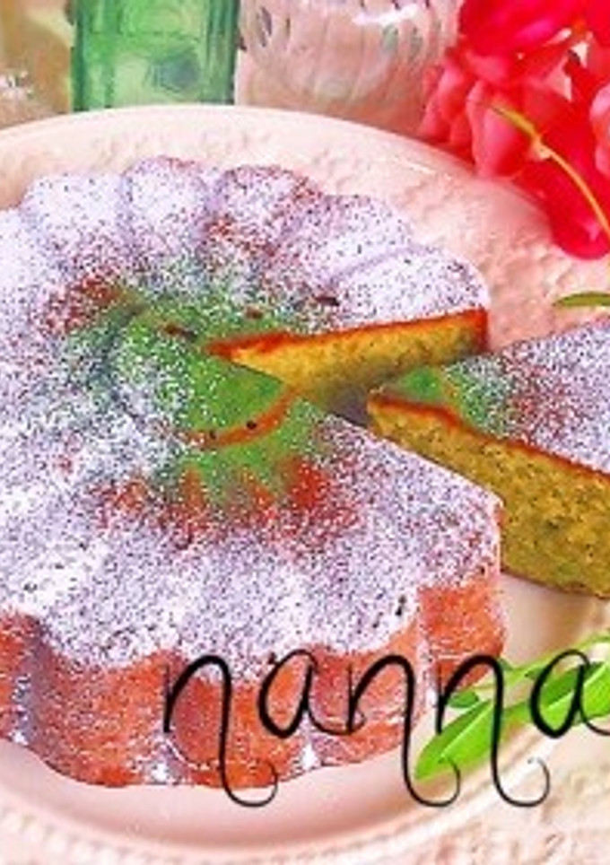 マルグリット型で♡しっとり濃厚抹茶ケーキ-レシピのメイン写真