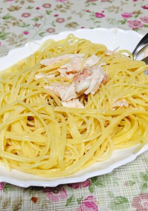 ササミとたらこマヨのパスタ-レシピのメイン写真