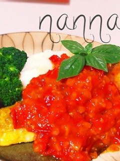 即席トマトソース&鱈のムニエルカレー風味-レシピのメイン写真