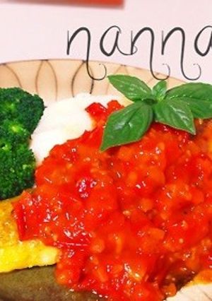即席トマトソース＆鱈のムニエルカレー風味-レシピのメイン写真