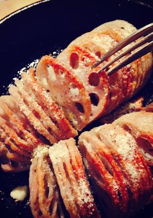 ハッセルバック蓮根☆カリカリほっくり-レシピのメイン写真