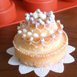 杏のミニウェディングケーキ