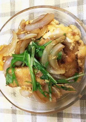 一人暮らしのかつ丼-レシピのメイン写真