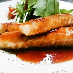 รูปของ 茎捨てないで！豚巻ブロッコリーの照焼き♪