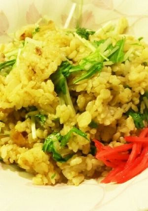 サイコロバラ肉と水菜のチャーハン☆-レシピのメイン写真