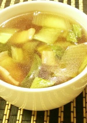 チンゲン菜とベーコンのスープ-レシピのメイン写真