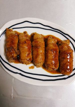 マヨポン豚えのき巻-レシピのメイン写真