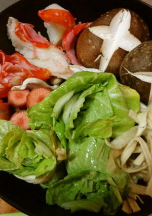 最速の大サソリと歩き茸の水炊き-レシピのメイン写真